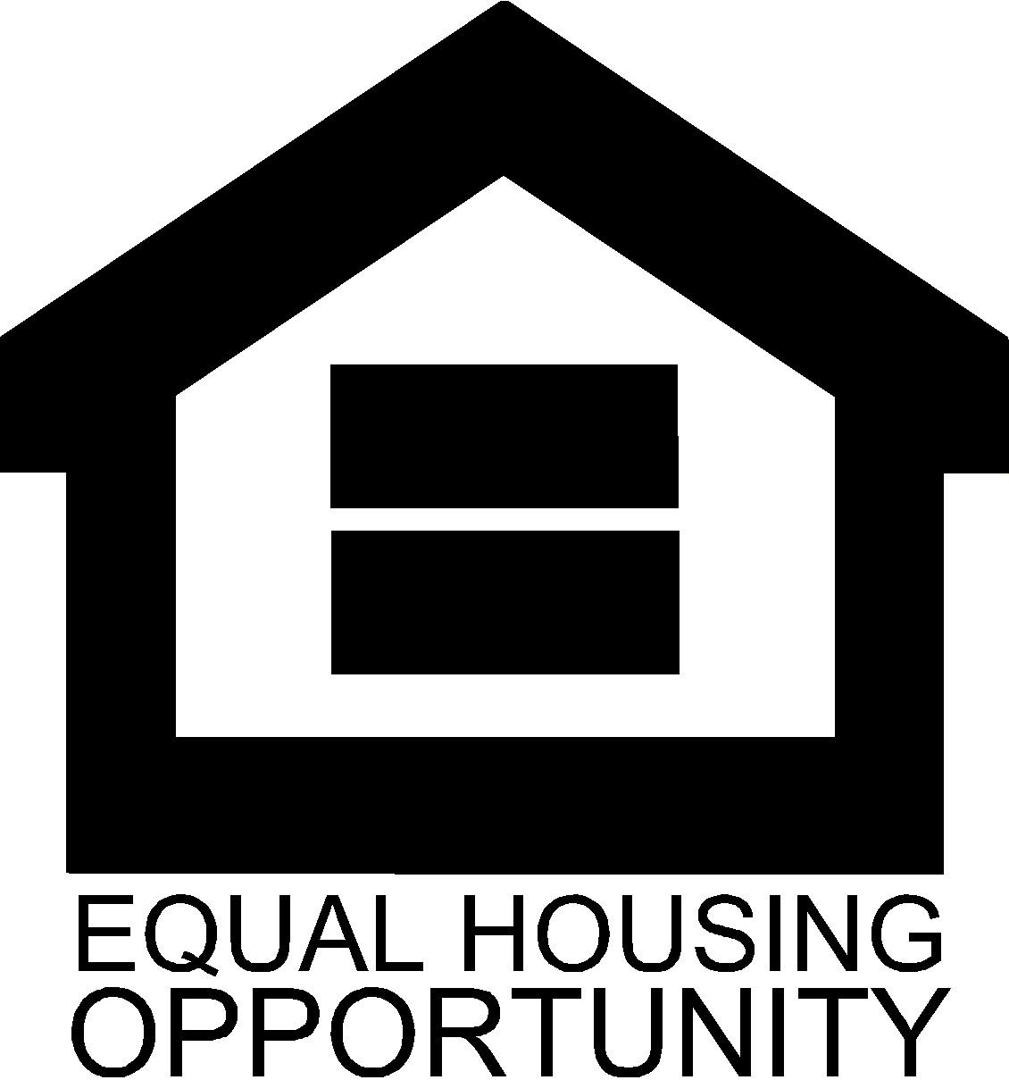 House Symbol with the text Equal Housing Opportunity below it