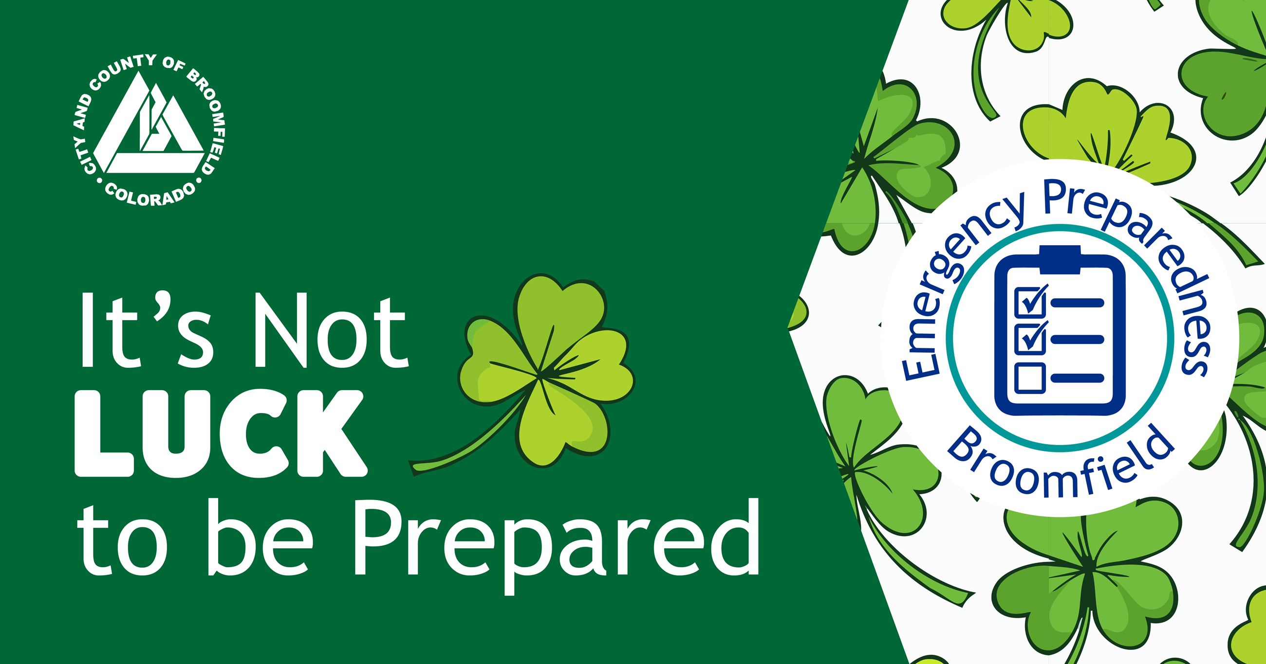 It’s Not Luck to be Prepared