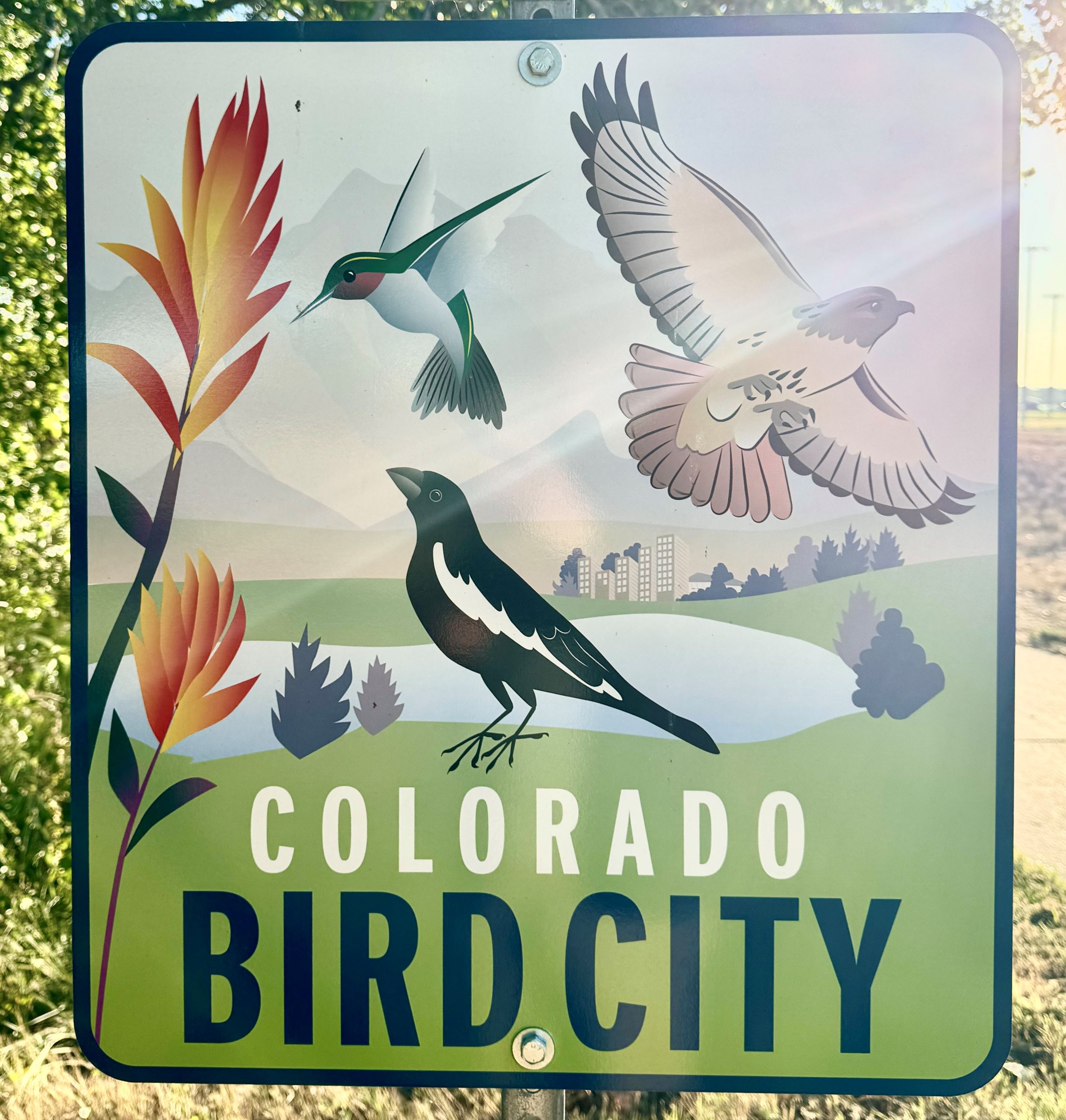 Colorado Bird City Signage in Broomfield.