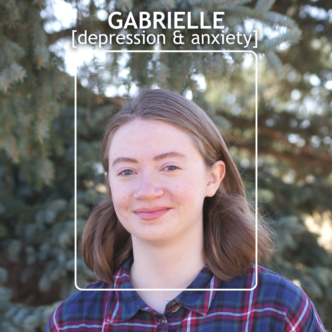 Click here to listen to Gabrielle's story about anxiety & depression. Opens in new window