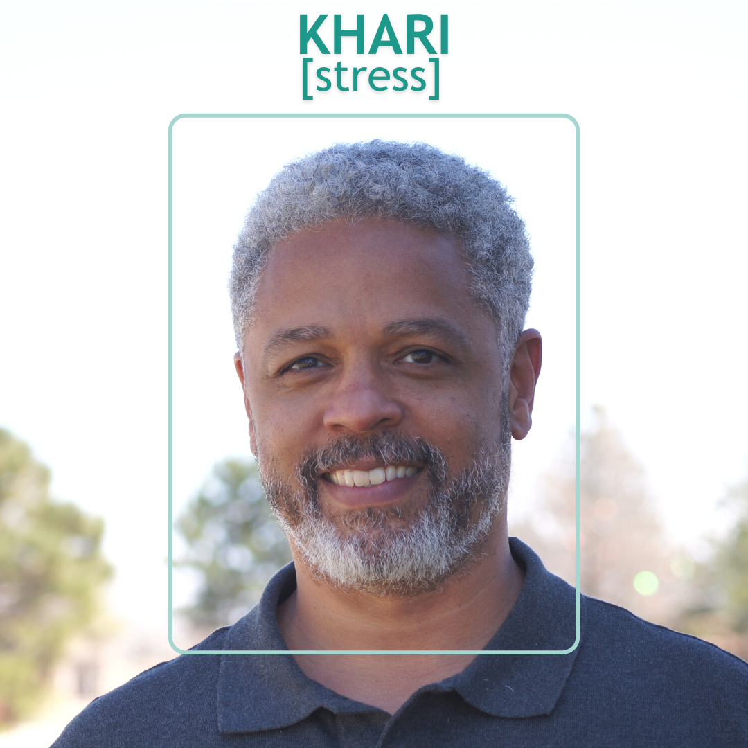 Click here to listen to Khari's story about stress during the pandemic. Opens in new window