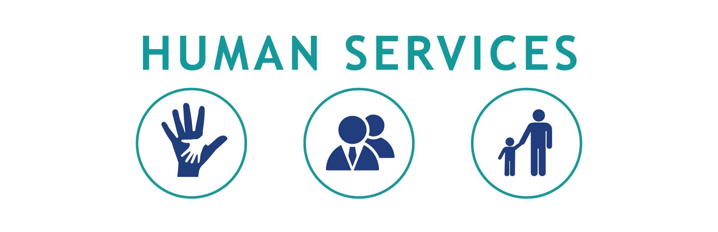 "human servies" above people clipart