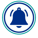 Emergency Notifications icon with ringing bell