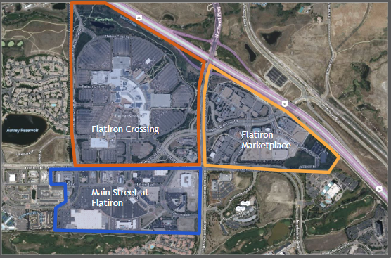 Map of Flatiron Improvement District Areas 