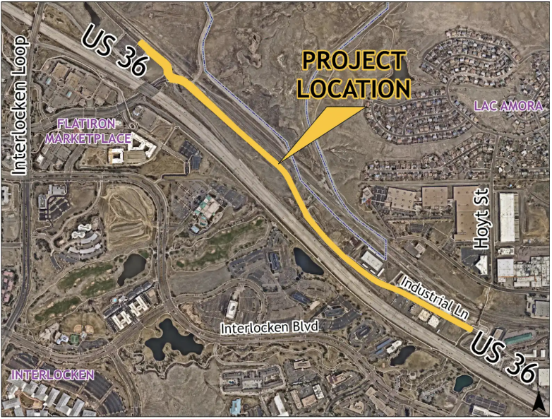 Industrial Lane Bikeway Phase 2 Map